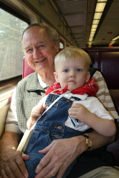A window seat with Grandad